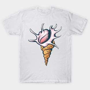 Seashell Hand Drawn Illustration T-Shirt